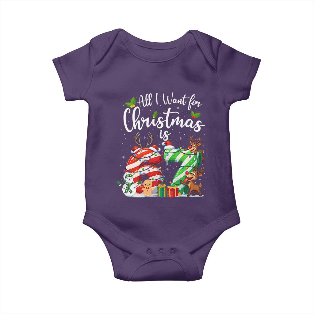 All I Want For Christmas Is 67 Baby Onesie Trending Meme Holiday Gift - Wonder Print Shop