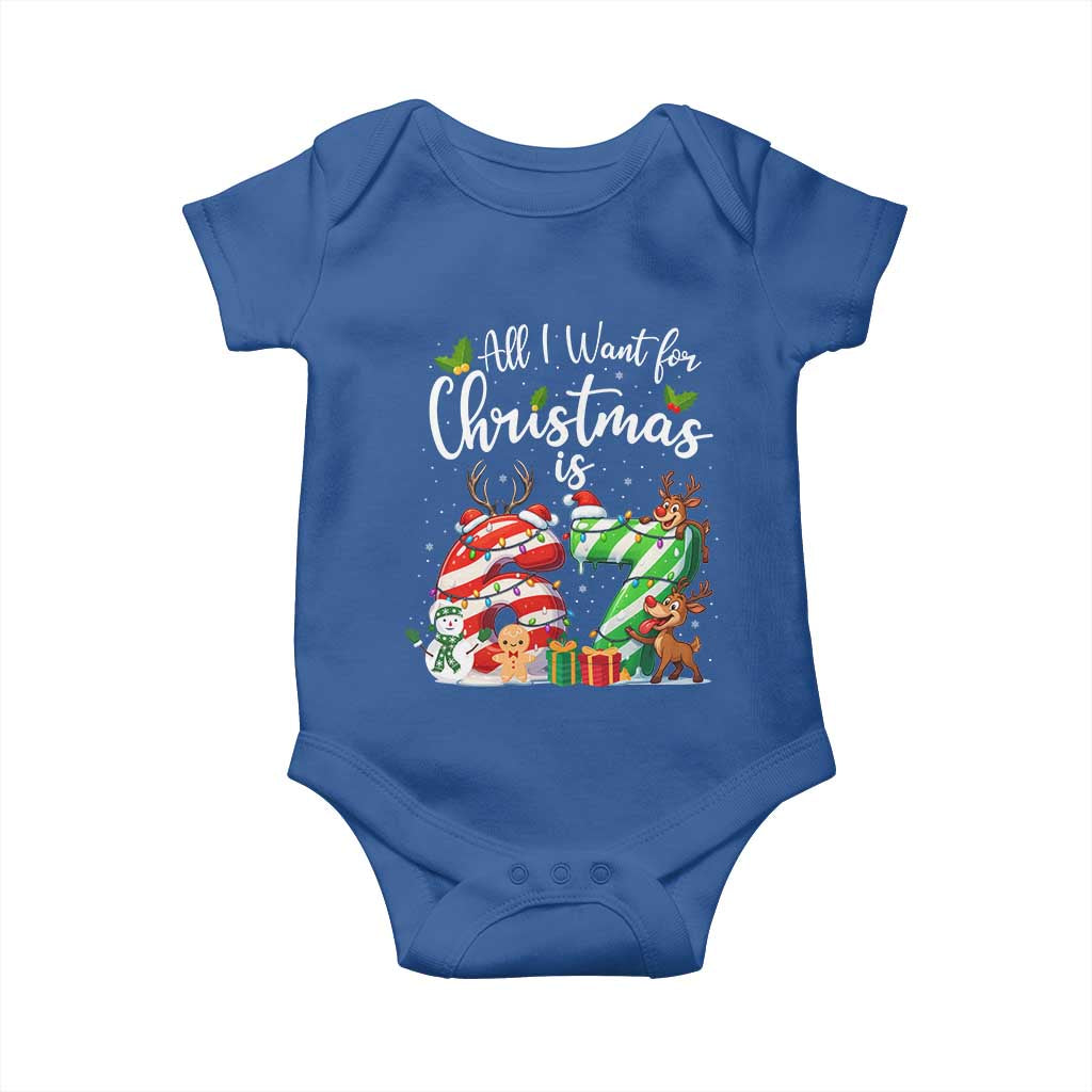 All I Want For Christmas Is 67 Baby Onesie Trending Meme Holiday Gift - Wonder Print Shop