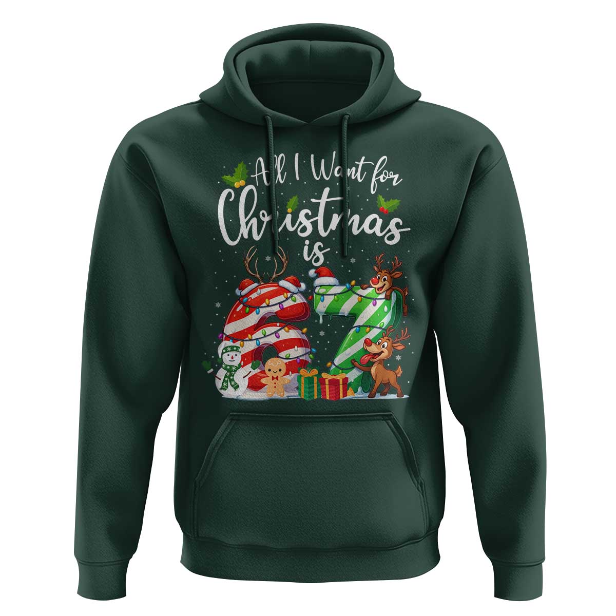 All I Want For Christmas Is 67 Hoodie Trending Meme Holiday Gift - Wonder Print Shop