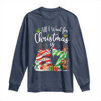 All I Want For Christmas Is 67 Long Sleeve Shirt Trending Meme Holiday Gift - Wonder Print Shop