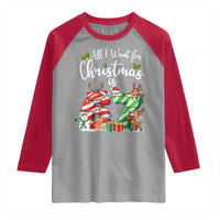 All I Want For Christmas Is 67 Raglan Shirt Trending Meme Holiday Gift - Wonder Print Shop