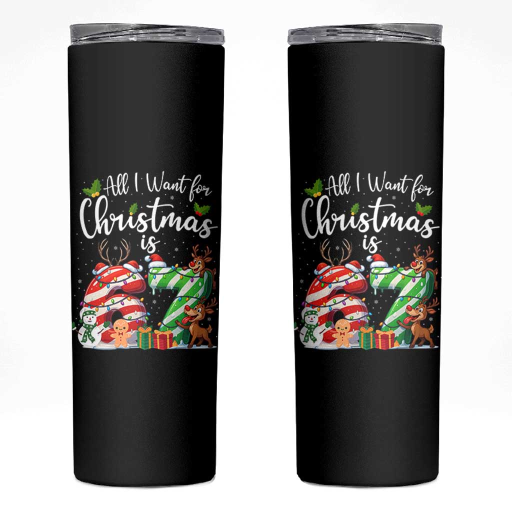 All I Want For Christmas Is 67 Skinny Tumbler Trending Meme Holiday Gift - Wonder Print Shop