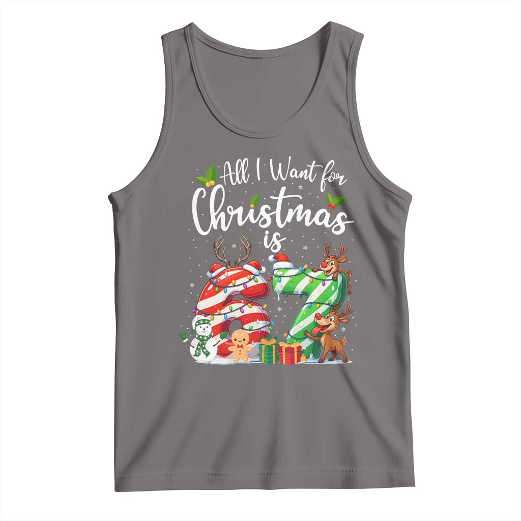 All I Want For Christmas Is 67 Tank Top Trending Meme Holiday Gift - Wonder Print Shop