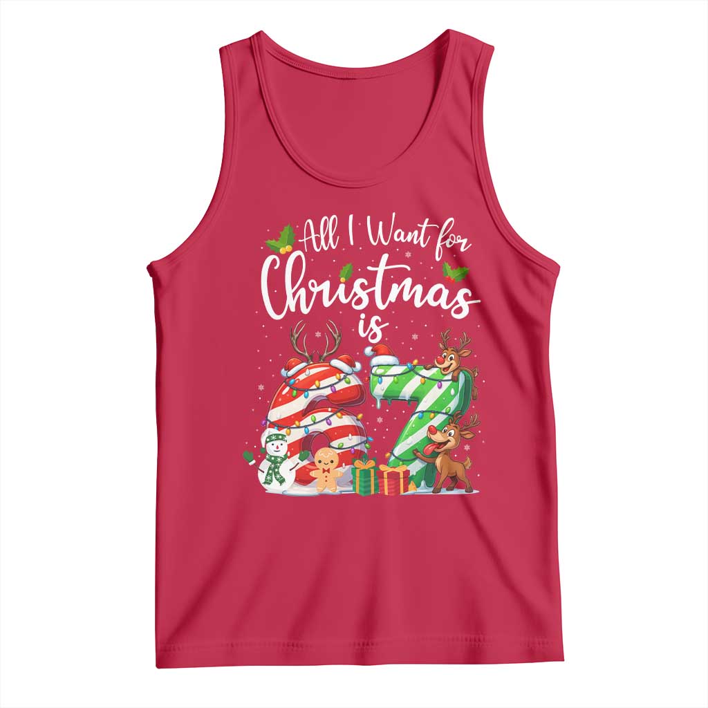 All I Want For Christmas Is 67 Tank Top Trending Meme Holiday Gift - Wonder Print Shop