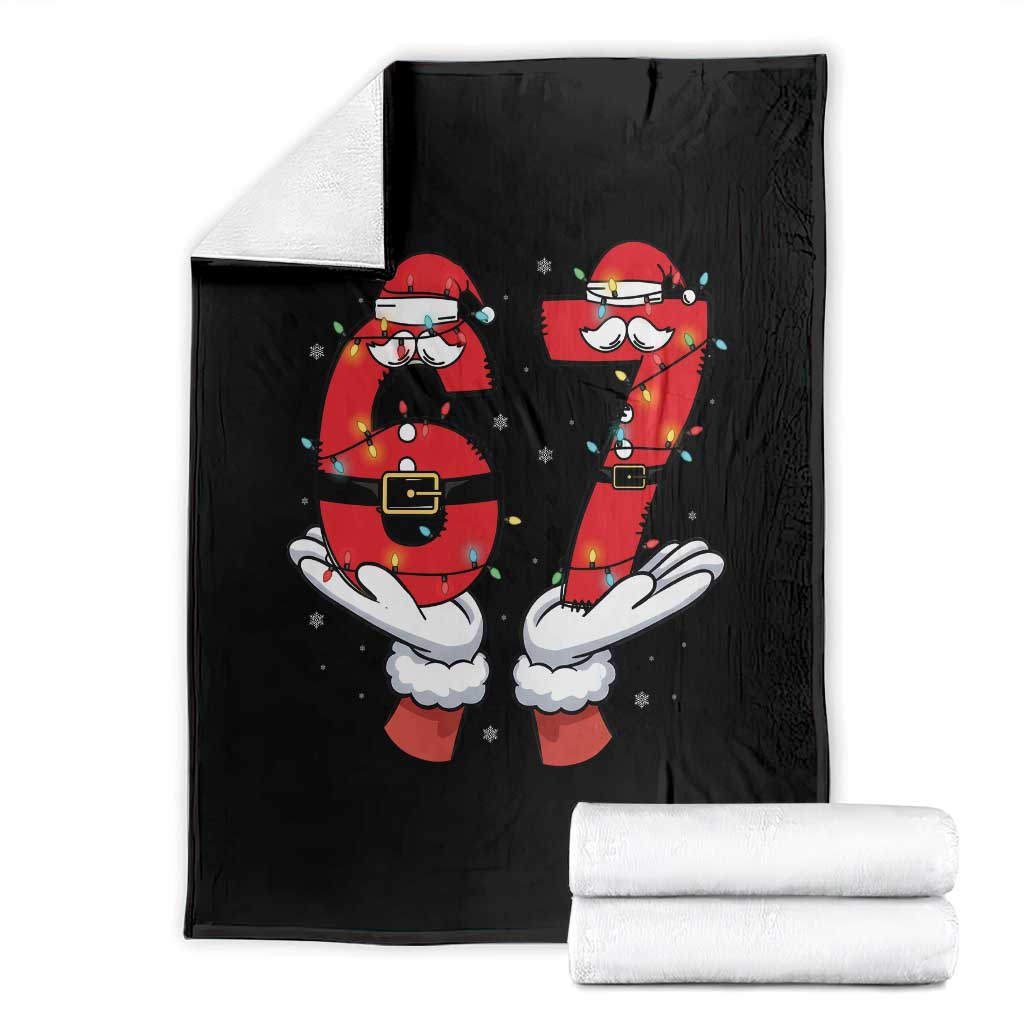 Funny 67 Meme Throw Blanket Funny Christmas Party Holiday Gift - Wonder Print Shop