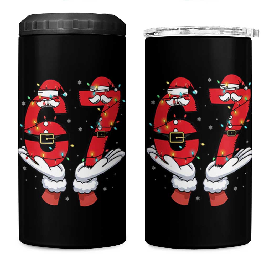 Funny 67 Meme 4 in 1 Can Cooler Tumbler Funny Christmas Party Holiday Gift - Wonder Print Shop