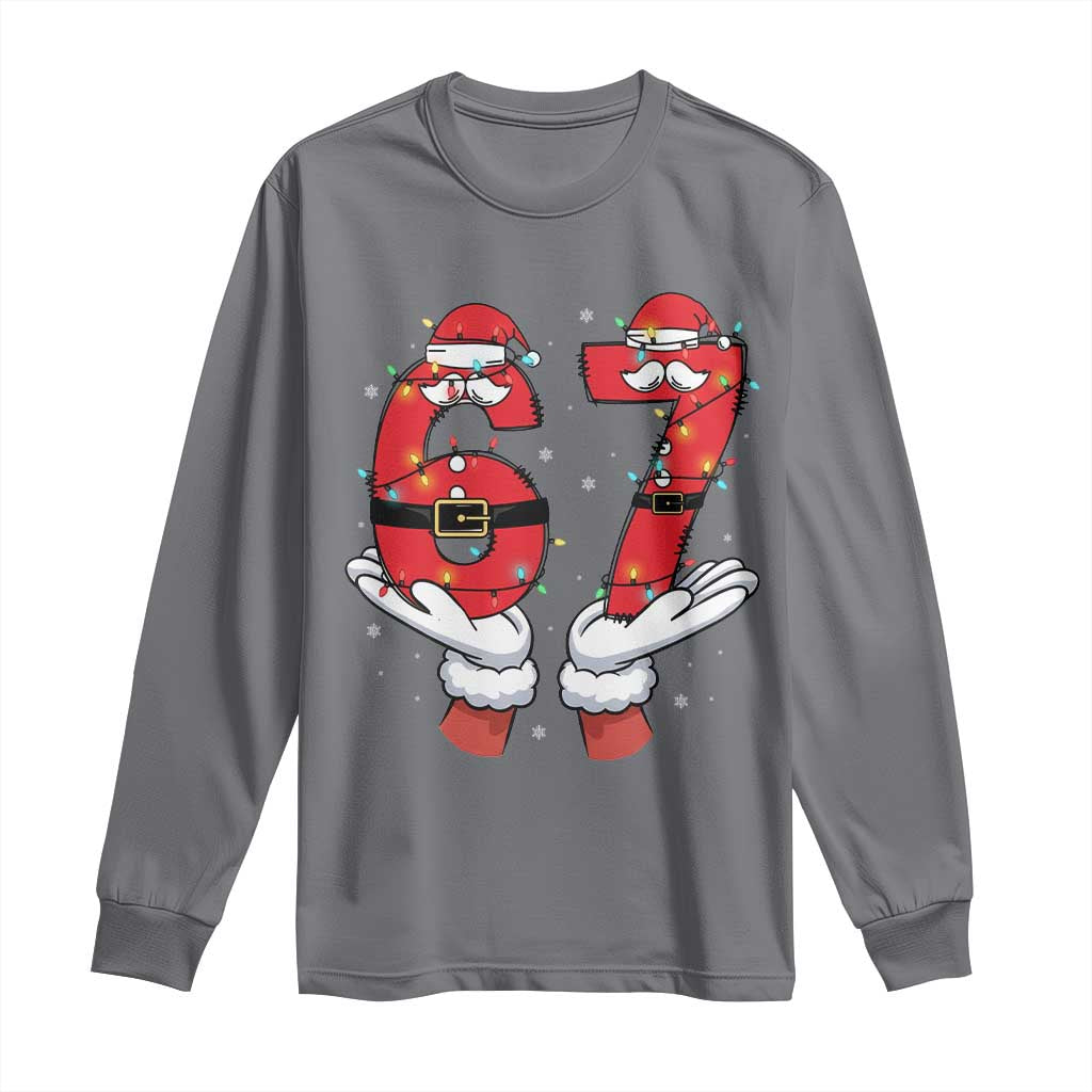 Funny 67 Meme Long Sleeve Shirt Funny Christmas Party Holiday Gift - Wonder Print Shop