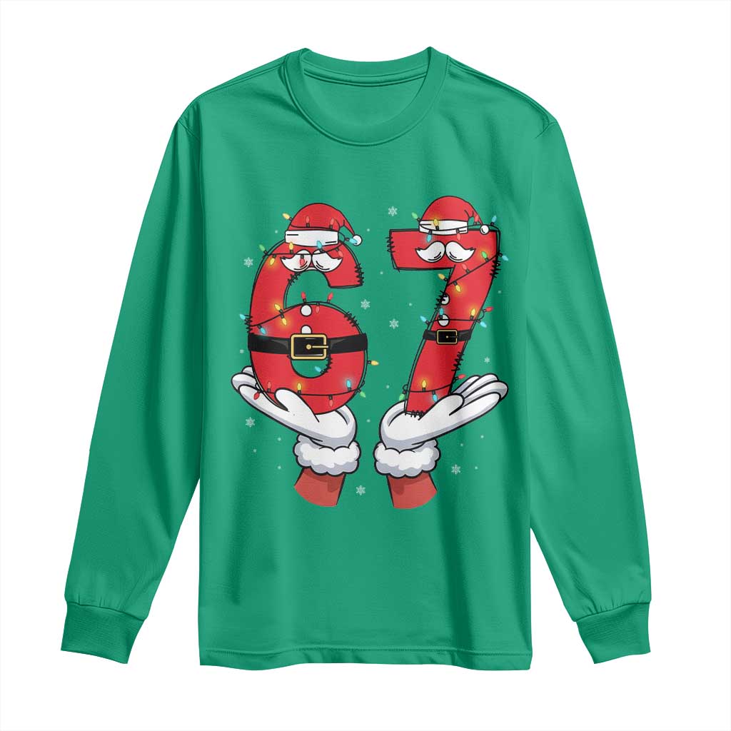 Funny 67 Meme Long Sleeve Shirt Funny Christmas Party Holiday Gift - Wonder Print Shop