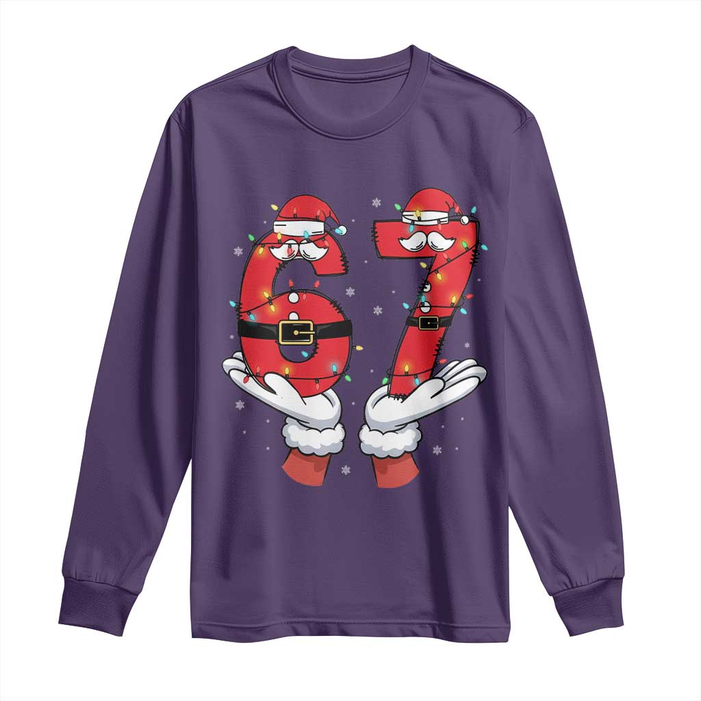 Funny 67 Meme Long Sleeve Shirt Funny Christmas Party Holiday Gift - Wonder Print Shop