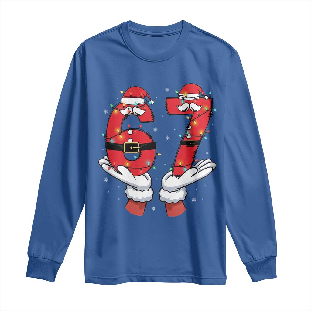 Funny 67 Meme Long Sleeve Shirt Funny Christmas Party Holiday Gift - Wonder Print Shop
