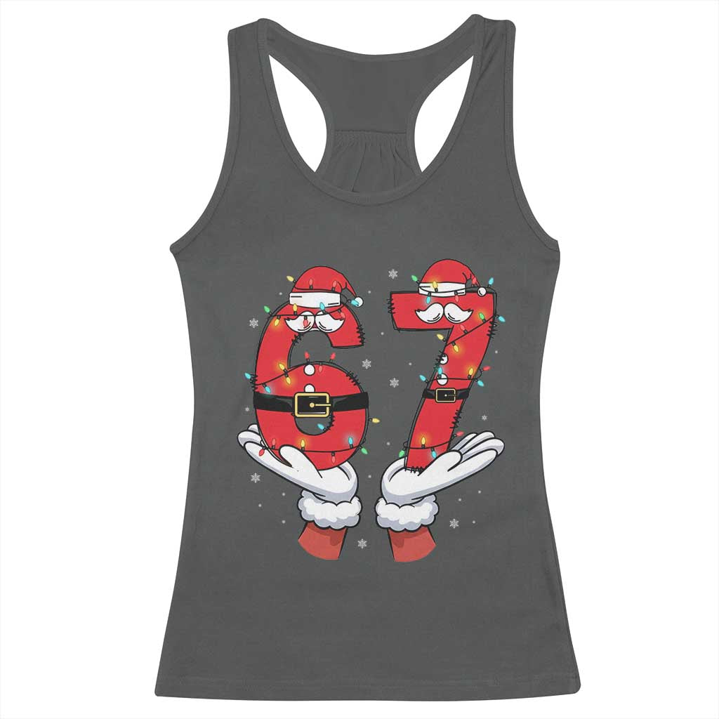 Funny 67 Meme Racerback Tank Top Funny Christmas Party Holiday Gift - Wonder Print Shop