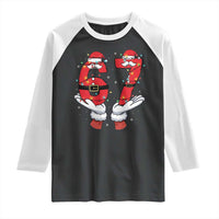 Funny 67 Meme Raglan Shirt Funny Christmas Party Holiday Gift - Wonder Print Shop