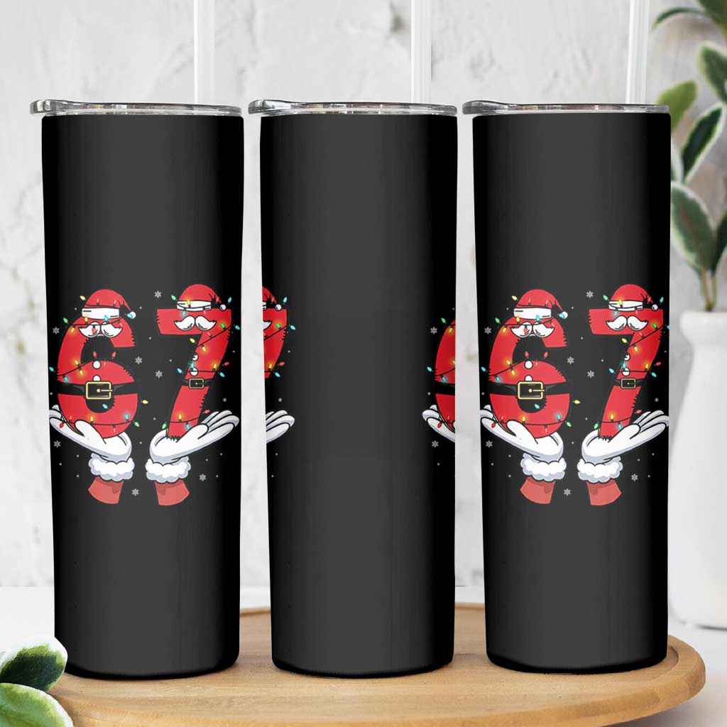 Funny 67 Meme Skinny Tumbler Funny Christmas Party Holiday Gift - Wonder Print Shop