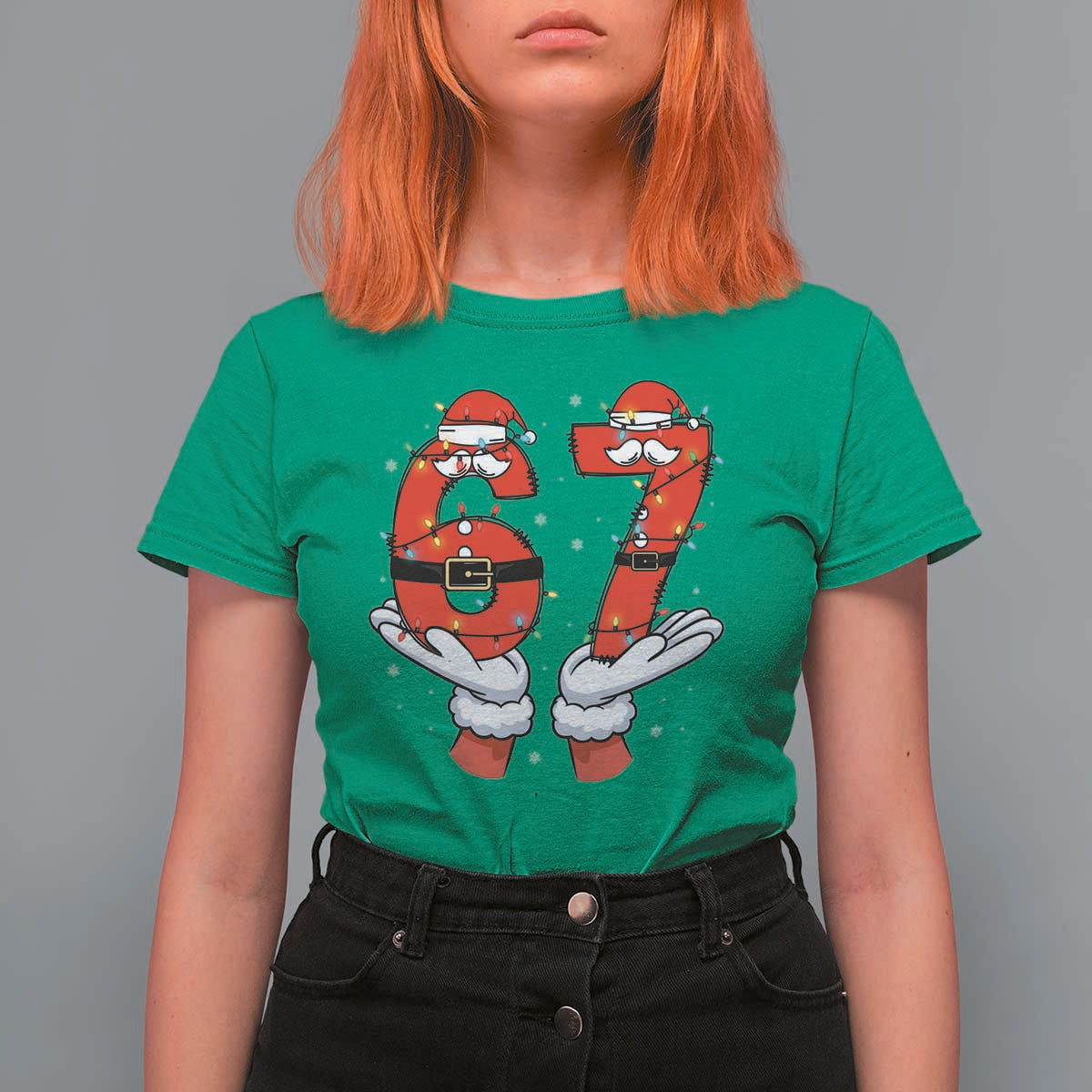 Funny 67 Meme T Shirt For Women Funny Christmas Party Holiday Gift - Wonder Print Shop