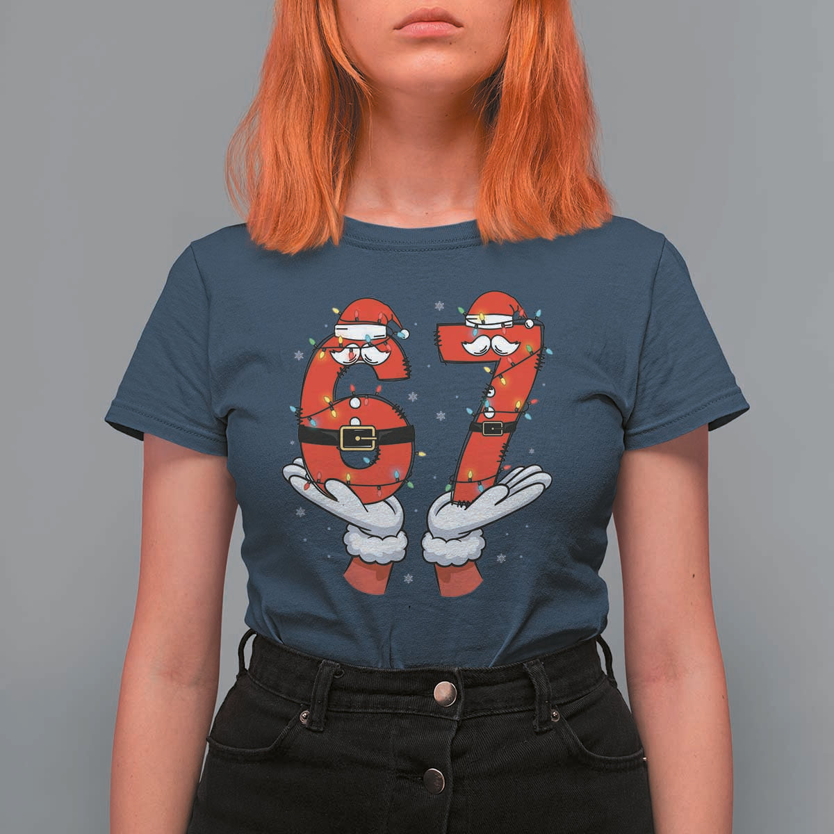 Funny 67 Meme T Shirt For Women Funny Christmas Party Holiday Gift - Wonder Print Shop
