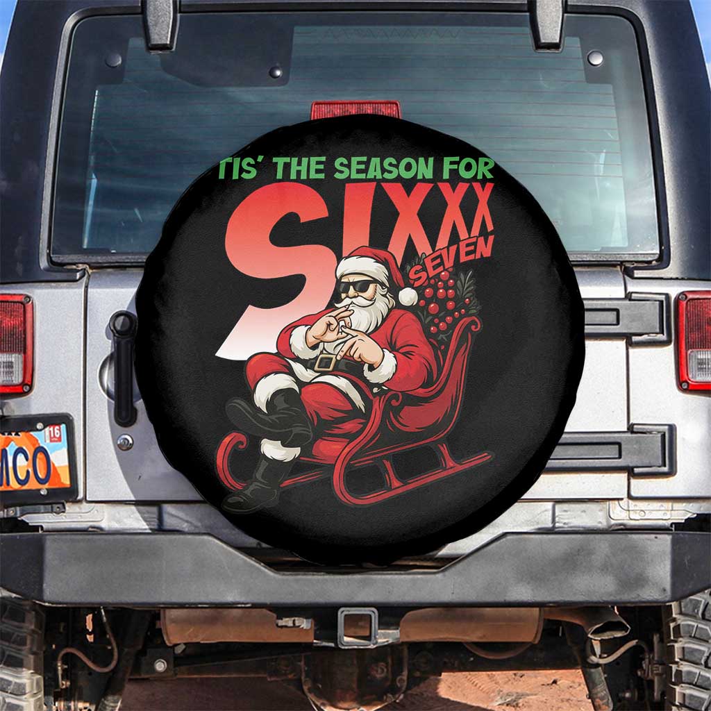 Tis The Season For Sixx Seven Meme Spare Tire Cover Funny Trendy Christmas Party Gift - Wonder Print Shop