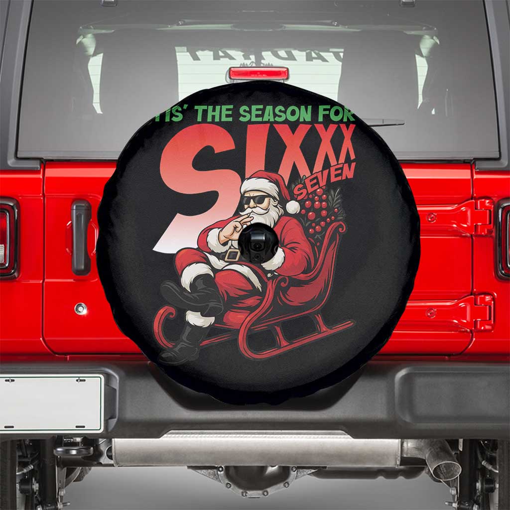 Tis The Season For Sixx Seven Meme Spare Tire Cover Funny Trendy Christmas Party Gift - Wonder Print Shop