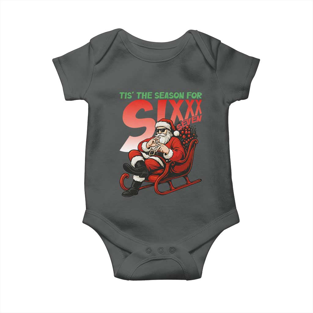 Tis The Season For Sixx Seven Meme Baby Onesie Funny Trendy Christmas Party Gift - Wonder Print Shop