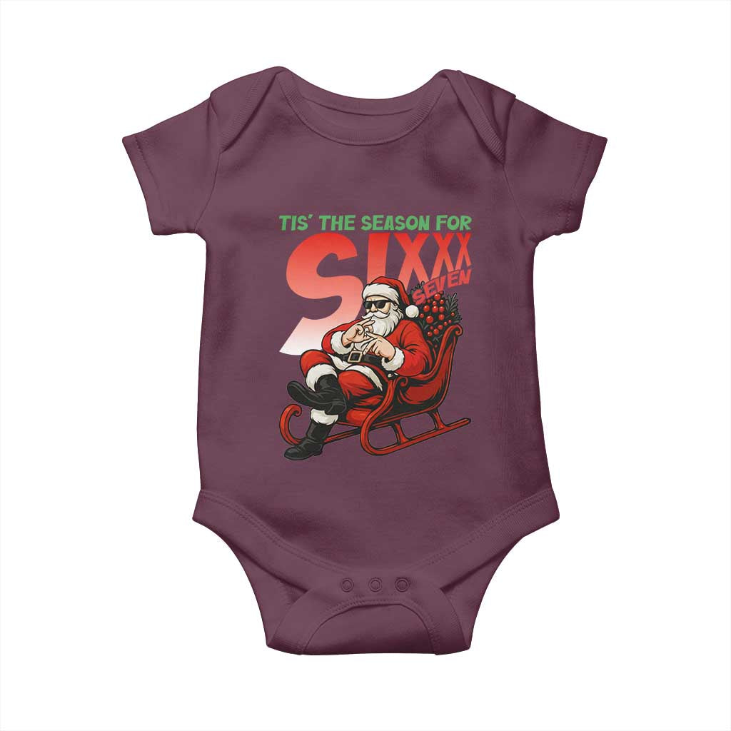 Tis The Season For Sixx Seven Meme Baby Onesie Funny Trendy Christmas Party Gift - Wonder Print Shop