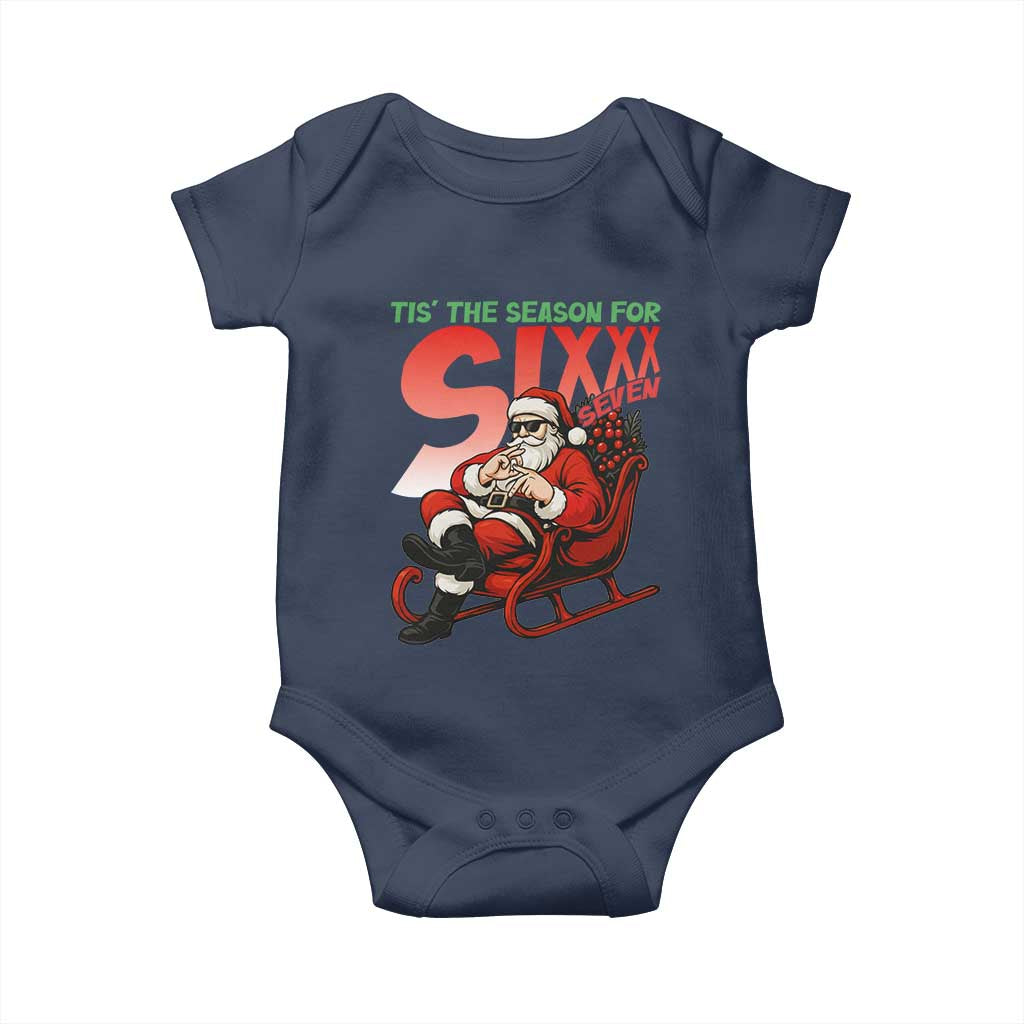 Tis The Season For Sixx Seven Meme Baby Onesie Funny Trendy Christmas Party Gift - Wonder Print Shop