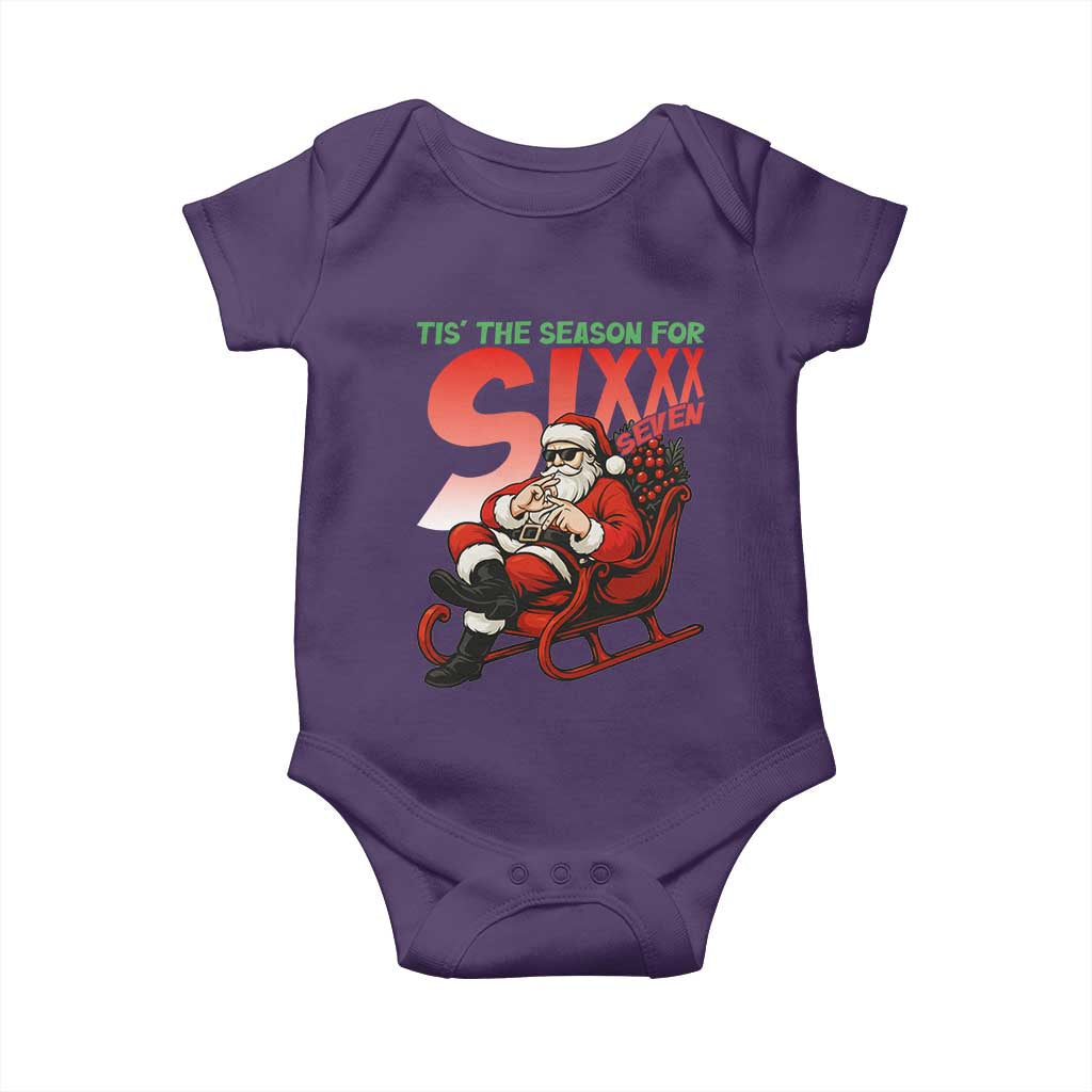 Tis The Season For Sixx Seven Meme Baby Onesie Funny Trendy Christmas Party Gift - Wonder Print Shop