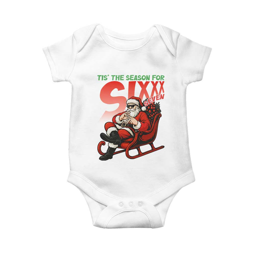 Tis The Season For Sixx Seven Meme Baby Onesie Funny Trendy Christmas Party Gift - Wonder Print Shop