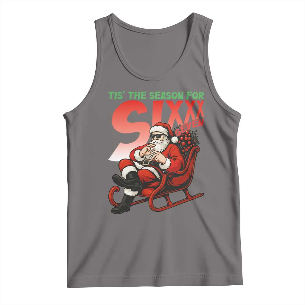 Tis The Season For Sixx Seven Meme Tank Top Funny Trendy Christmas Party Gift - Wonder Print Shop