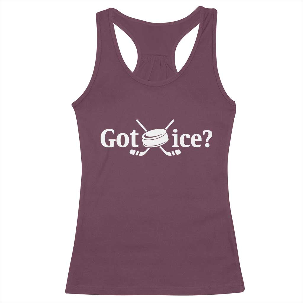 Got Ice Racerback Tank Top Funny Hockey Lover Gift - Wonder Print Shop