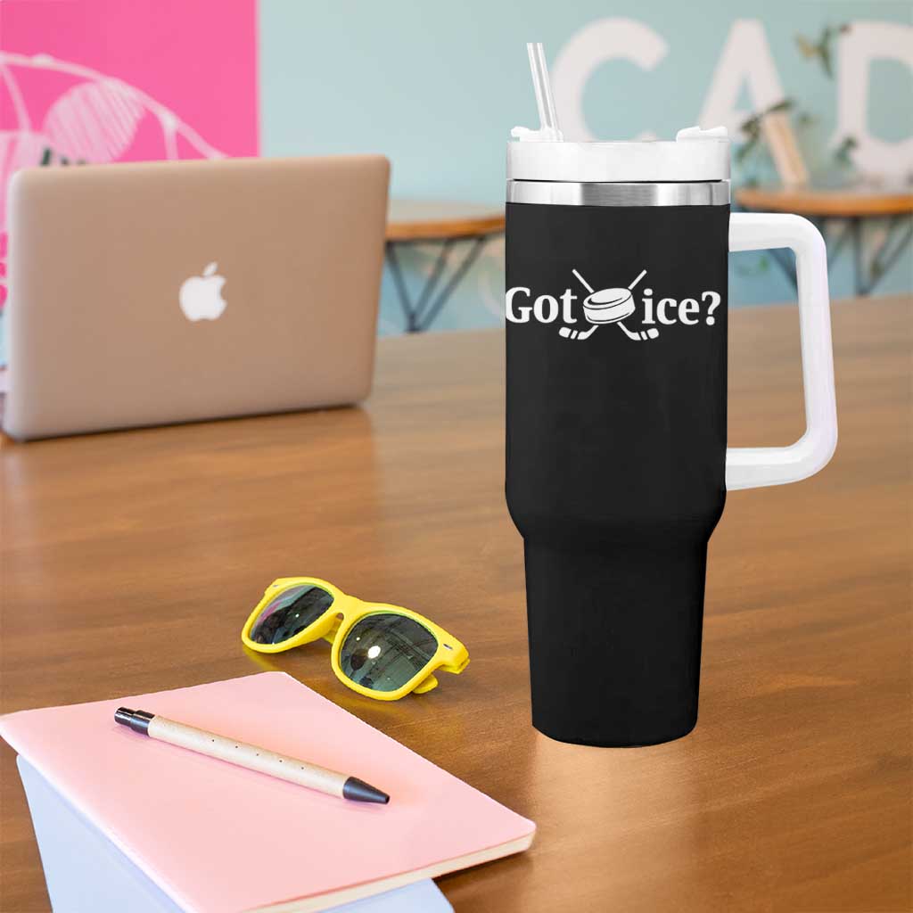 Got Ice Tumbler With Handle Funny Hockey Lover Gift - Wonder Print Shop
