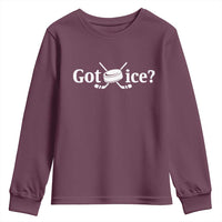 Got Ice Youth Sweatshirt Funny Hockey Lover Gift - Wonder Print Shop