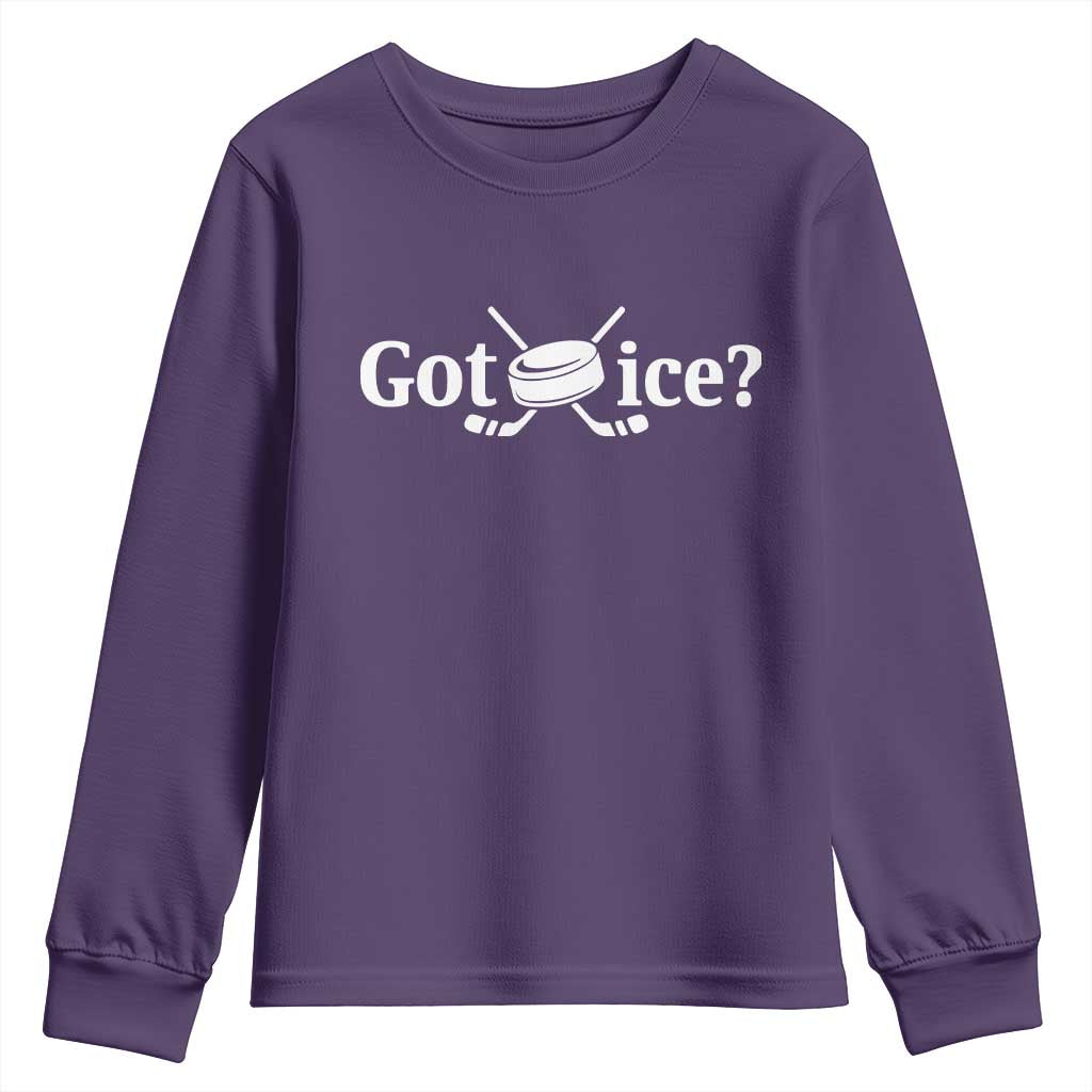 Got Ice Youth Sweatshirt Funny Hockey Lover Gift - Wonder Print Shop