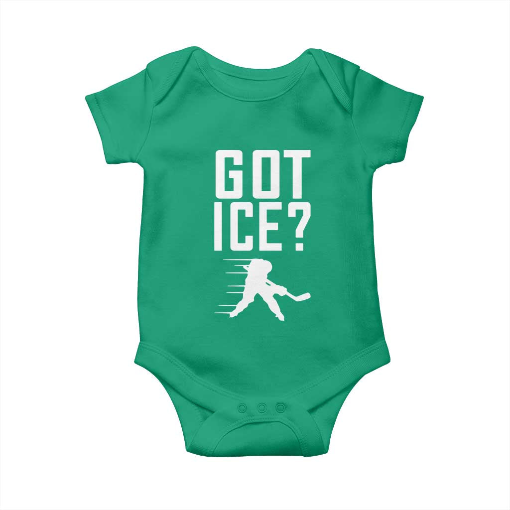 Got Ice Baby Onesie Funny Youth Ice Hockey Gift - Wonder Print Shop