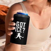 Got Ice 4 in 1 Can Cooler Tumbler Funny Youth Ice Hockey Gift - Wonder Print Shop