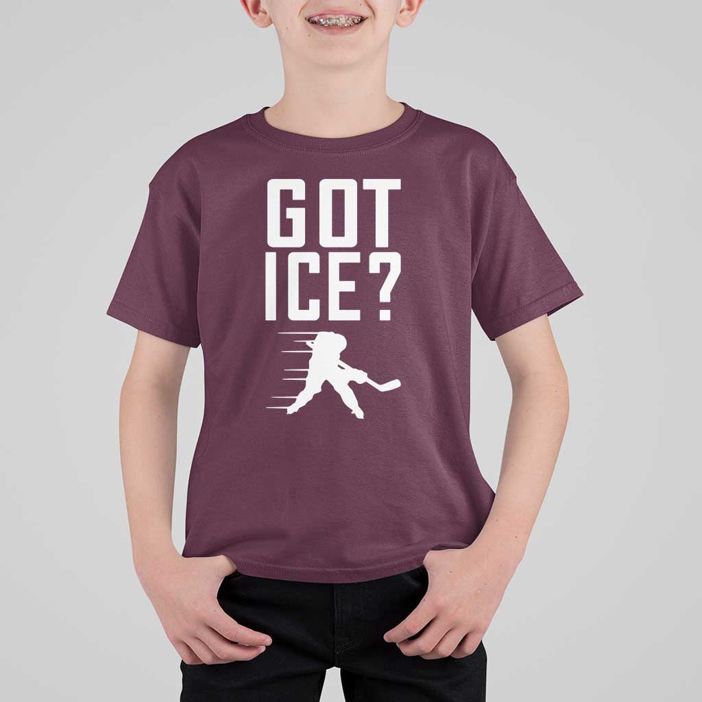 Got Ice T Shirt For Kid Funny Youth Ice Hockey Gift - Wonder Print Shop
