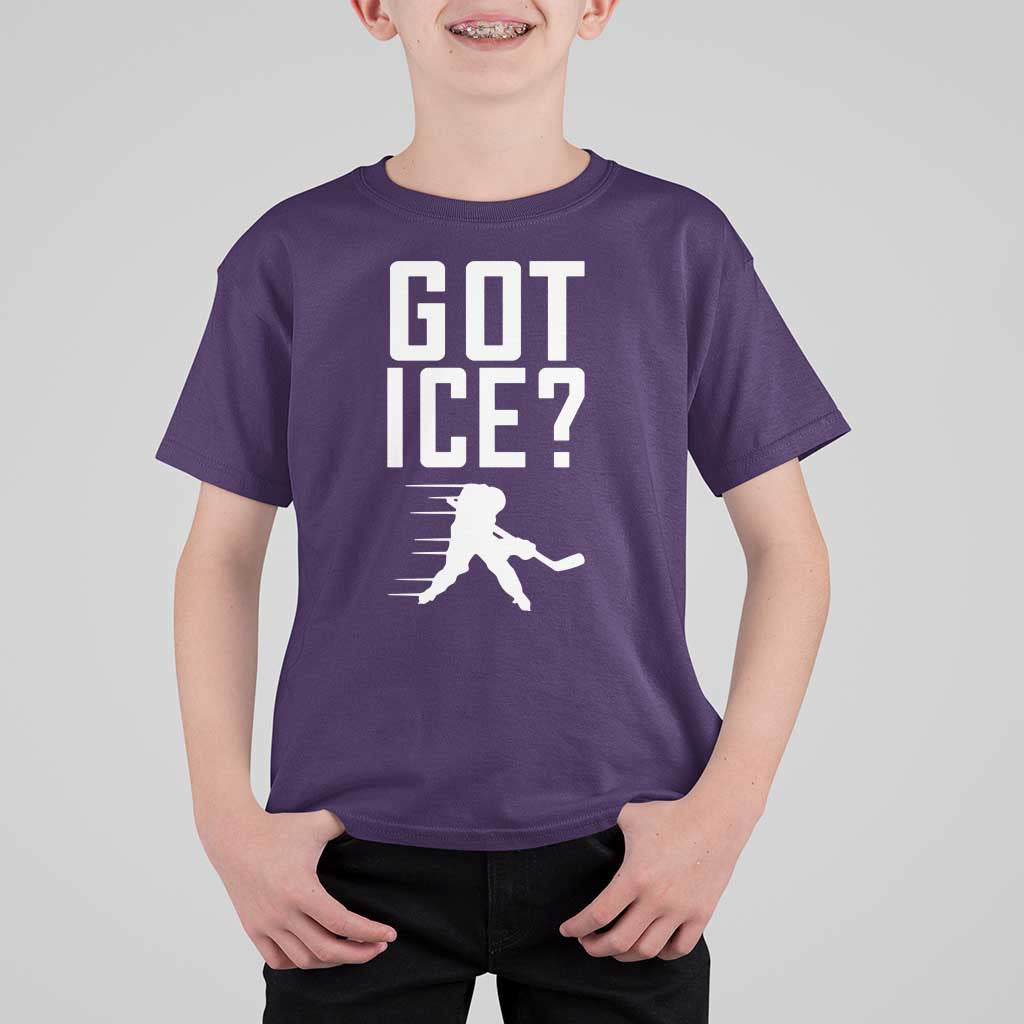 Got Ice T Shirt For Kid Funny Youth Ice Hockey Gift - Wonder Print Shop