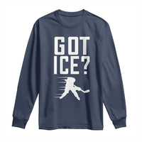 Got Ice Long Sleeve Shirt Funny Youth Ice Hockey Gift - Wonder Print Shop