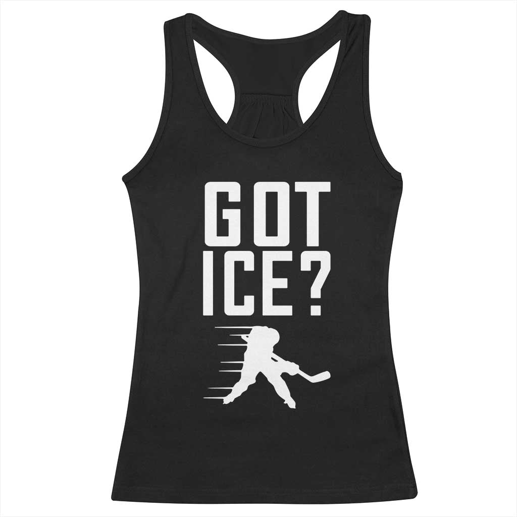 Got Ice Racerback Tank Top Funny Youth Ice Hockey Gift - Wonder Print Shop