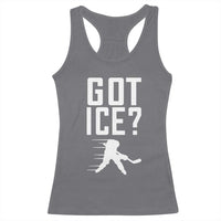Got Ice Racerback Tank Top Funny Youth Ice Hockey Gift - Wonder Print Shop