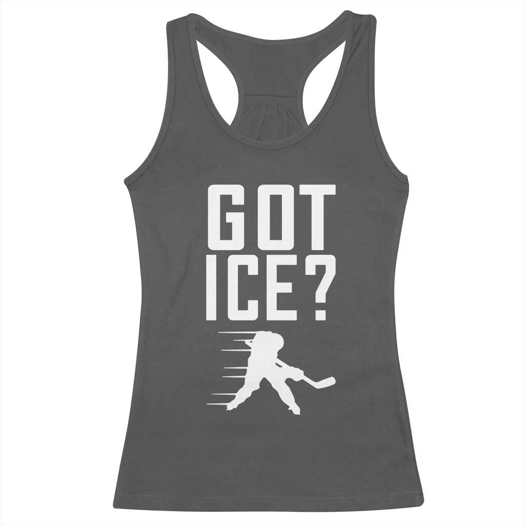 Got Ice Racerback Tank Top Funny Youth Ice Hockey Gift - Wonder Print Shop
