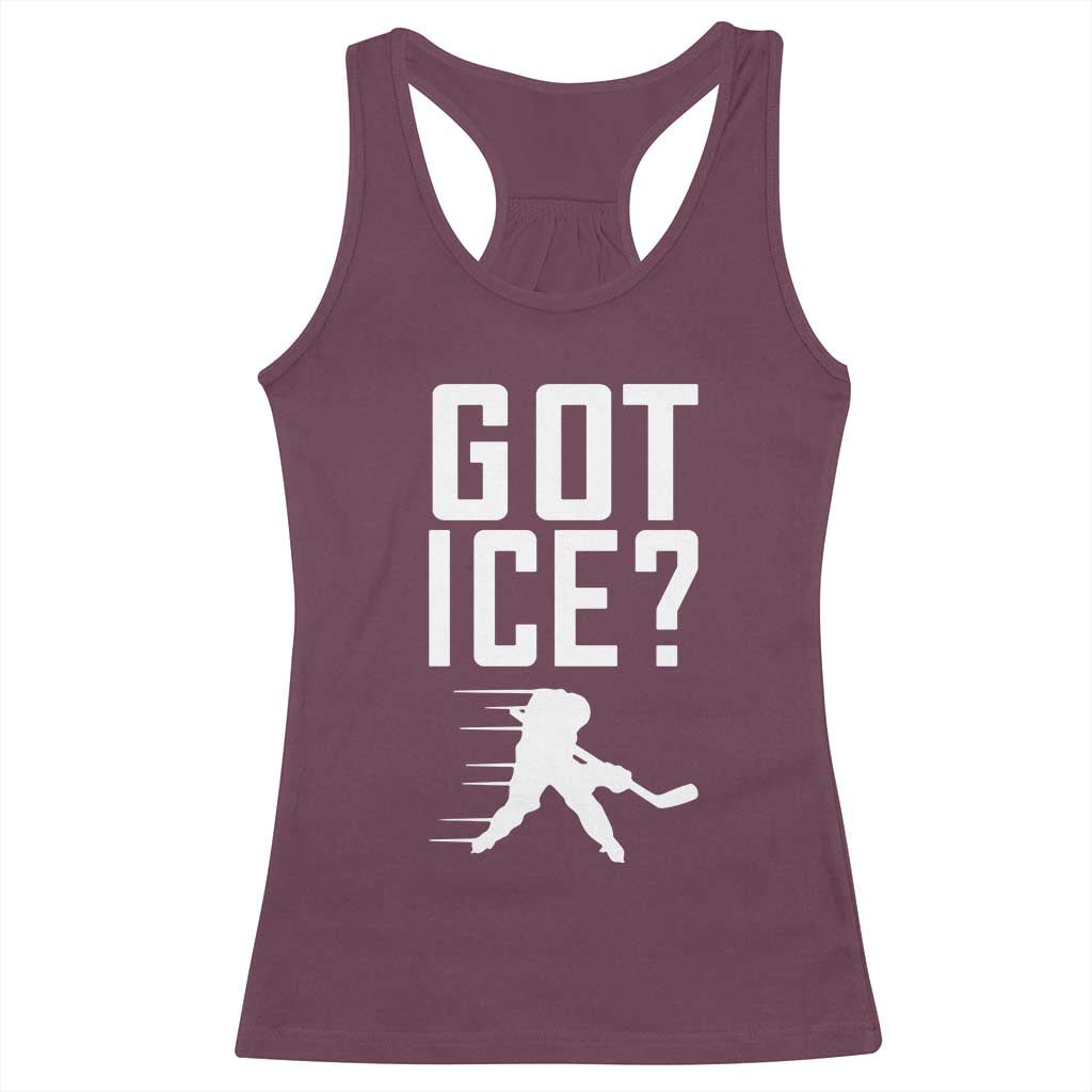 Got Ice Racerback Tank Top Funny Youth Ice Hockey Gift - Wonder Print Shop