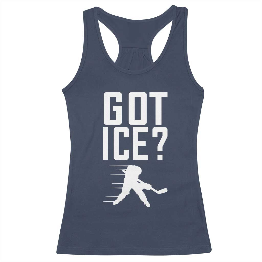 Got Ice Racerback Tank Top Funny Youth Ice Hockey Gift - Wonder Print Shop