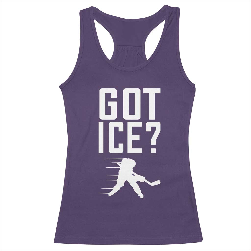 Got Ice Racerback Tank Top Funny Youth Ice Hockey Gift - Wonder Print Shop