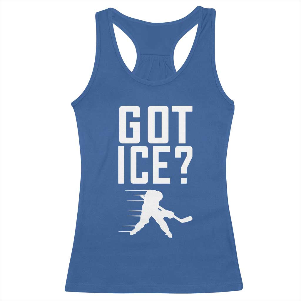 Got Ice Racerback Tank Top Funny Youth Ice Hockey Gift - Wonder Print Shop