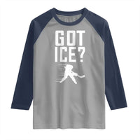 Got Ice Raglan Shirt Funny Youth Ice Hockey Gift - undefined