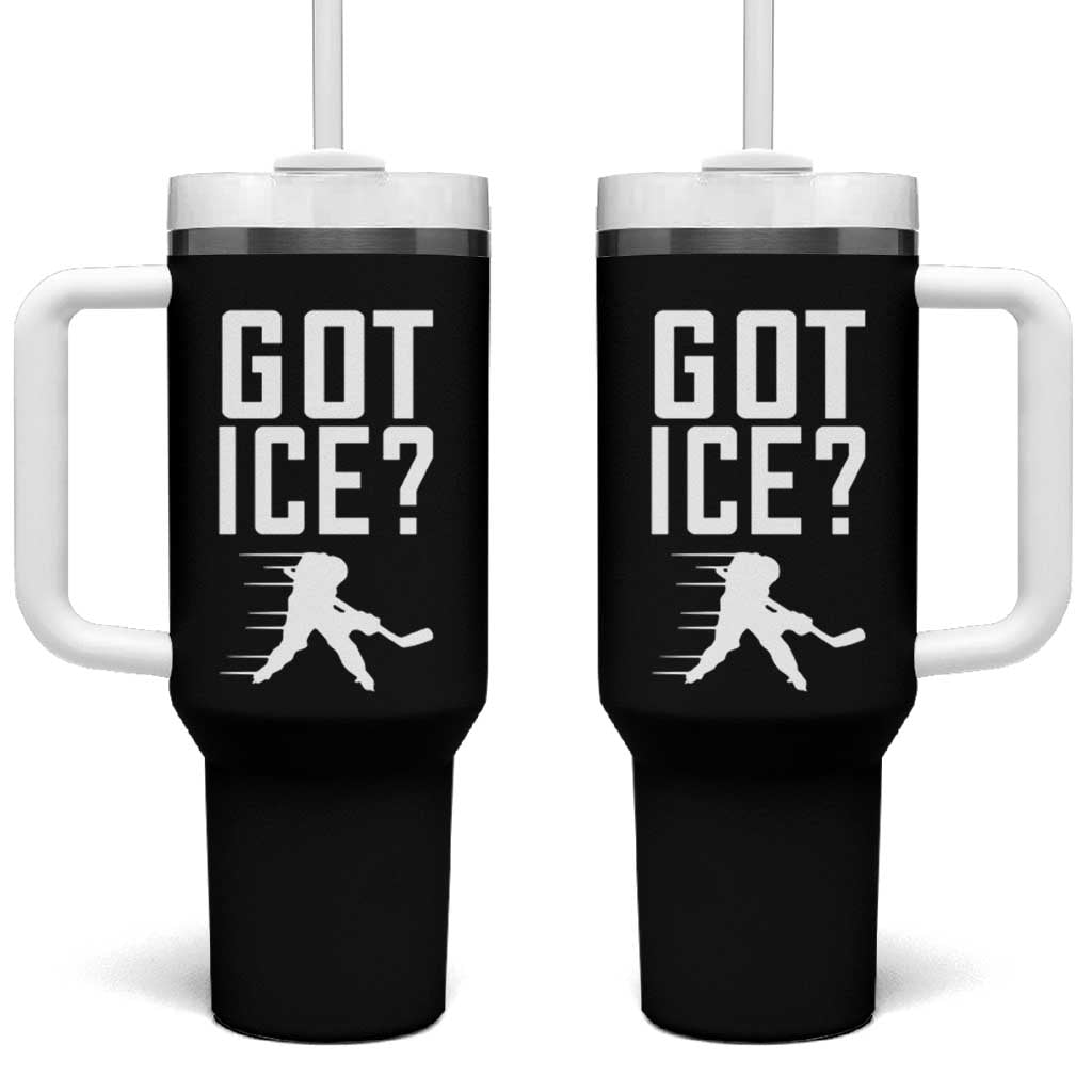 Got Ice Tumbler With Handle Funny Youth Ice Hockey Gift - Wonder Print Shop