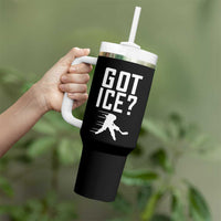 Got Ice Tumbler With Handle Funny Youth Ice Hockey Gift - Wonder Print Shop