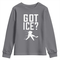 Got Ice Youth Sweatshirt Funny Youth Ice Hockey Gift - Wonder Print Shop