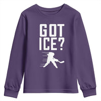 Got Ice Youth Sweatshirt Funny Youth Ice Hockey Gift - Wonder Print Shop