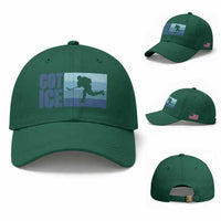 Got Ice Baseball Cap Ocean Blue Retro Ice Hockey Sport Lover Gift