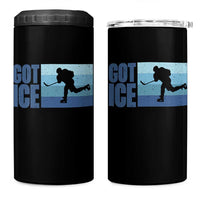 Got Ice 4 in 1 Can Cooler Tumbler Ocean Blue Retro Ice Hockey Sport Lover Gift - Wonder Print Shop